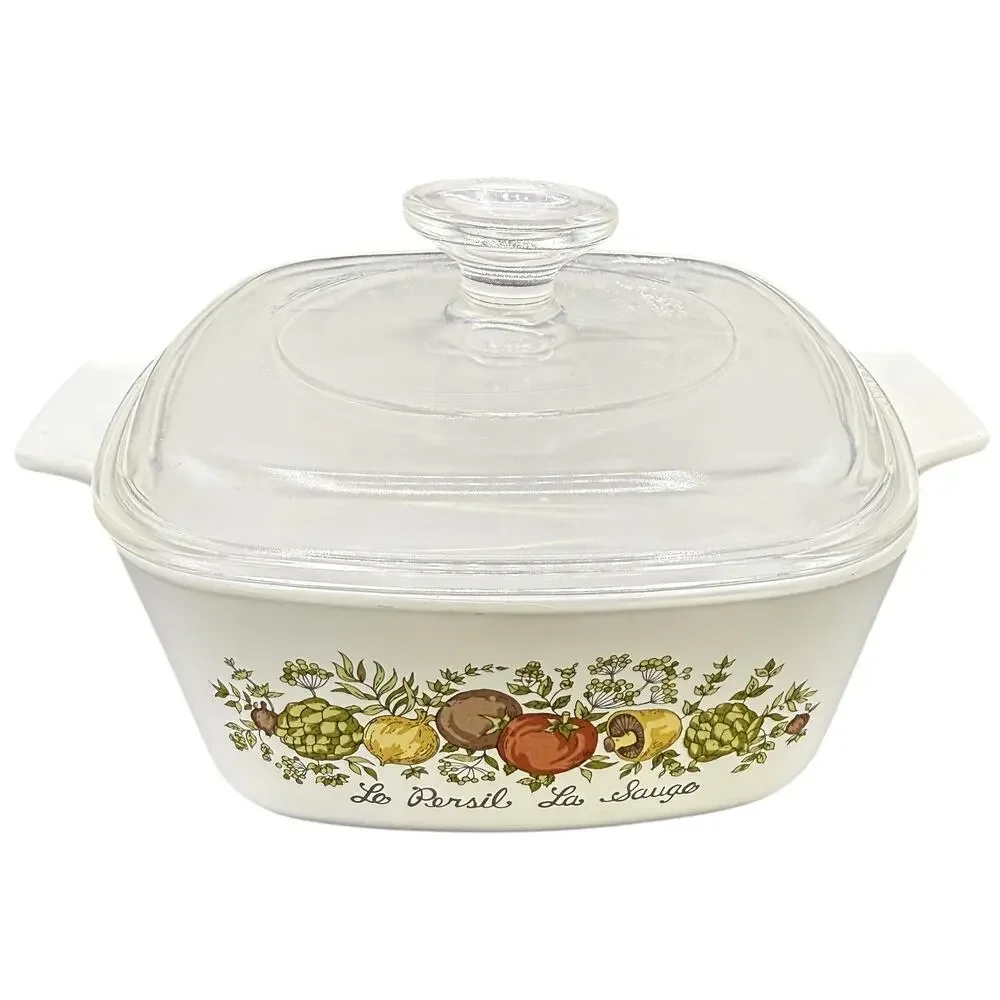 🥘 Corning Ware 1.5 Qt A-1 1/2-B Spice Of Life La Sauge Vintage Casserole dish